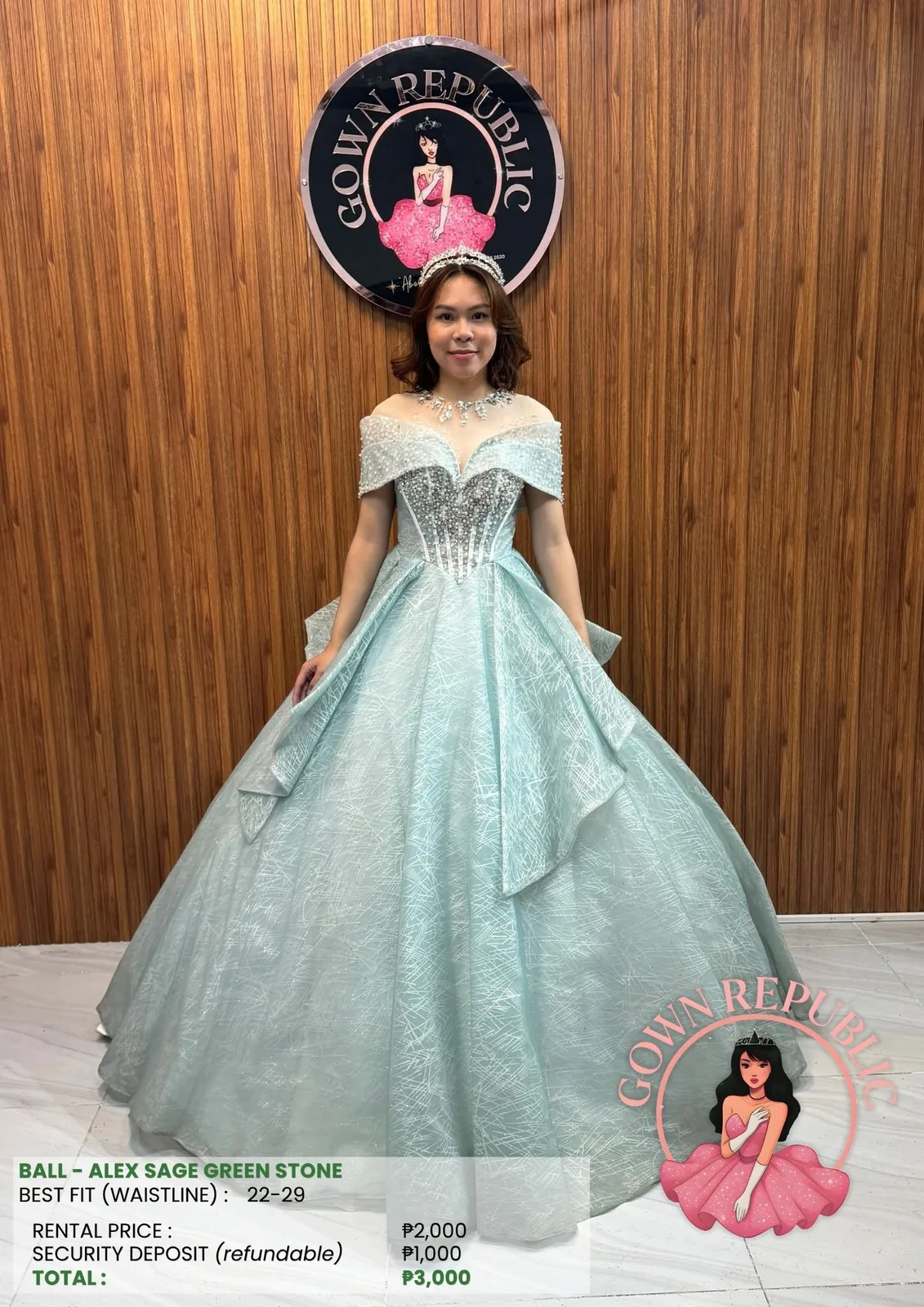 Ball Gowns: Green 154
